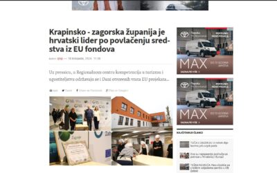 [Škola u medijima] Krapinsko – zagorska županija je hrvatski lider po povlačenju sredstva iz EU fondova