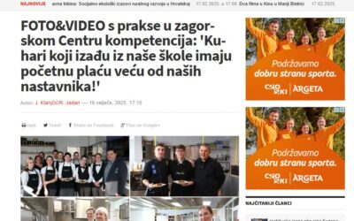 [škola u medijima] FOTO&VIDEO s prakse u zagorskom Centru kompetencija: ‘Kuhari koji izađu iz naše škole imaju početnu plaću veću od naših nastavnika!’