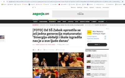 [škola u medijima] Od SŠ Zabok oprostila se još jedna generacija maturanata: ‘Sinergija obitelji i škole izgradila nas je u ove ljude danas’
