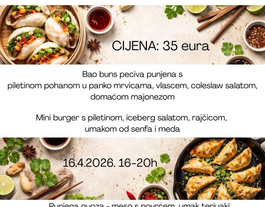 Radionica orijentalne kuhinje Bao buns & Gyoza
