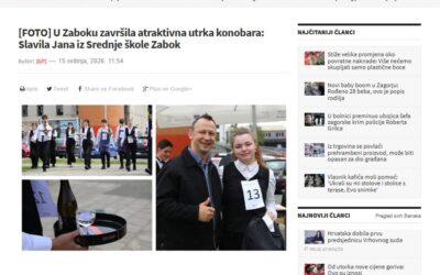 [škola u medijima] U Zaboku završila atraktivna utrka konobara: Slavila Jana iz Srednje škole Zabok