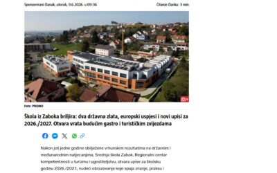 [škola u medijima] Dva državna zlata i brojni uspjesi: Srednja škola Zabok otvara upise za novu generaciju