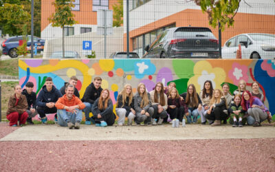 Volonterski klub Srednje škole Zabok u kreativnoj akciji oslikavanja zida